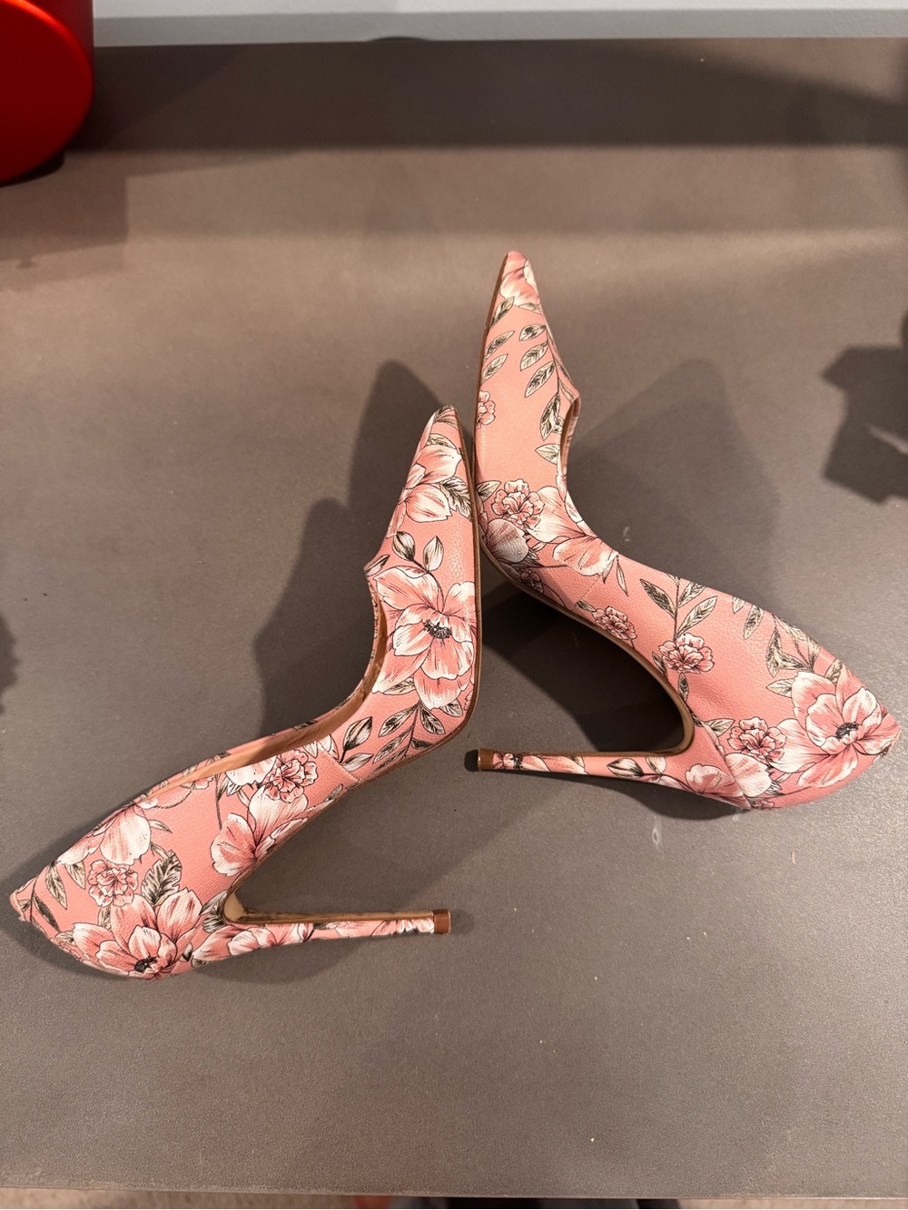 Steve Madden Hazel Rose Pink Floral Pointed Pumps - Picture 7 of 7
